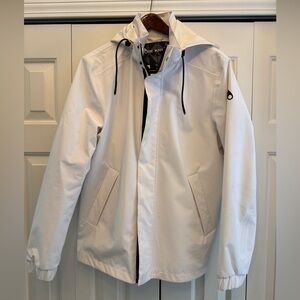 Moose Knuckles White Raincoat for Men